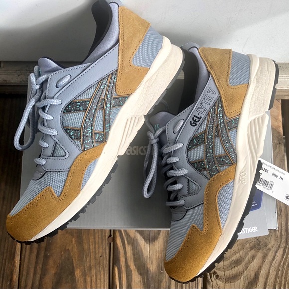 Mens Asics Gel-Lyte V - Grey/Teal/Wheat Size 7.5 - Picture 8 of 9